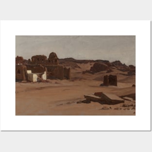 Modern Tombs, Aswan, Egypt by Elihu Vedder Posters and Art